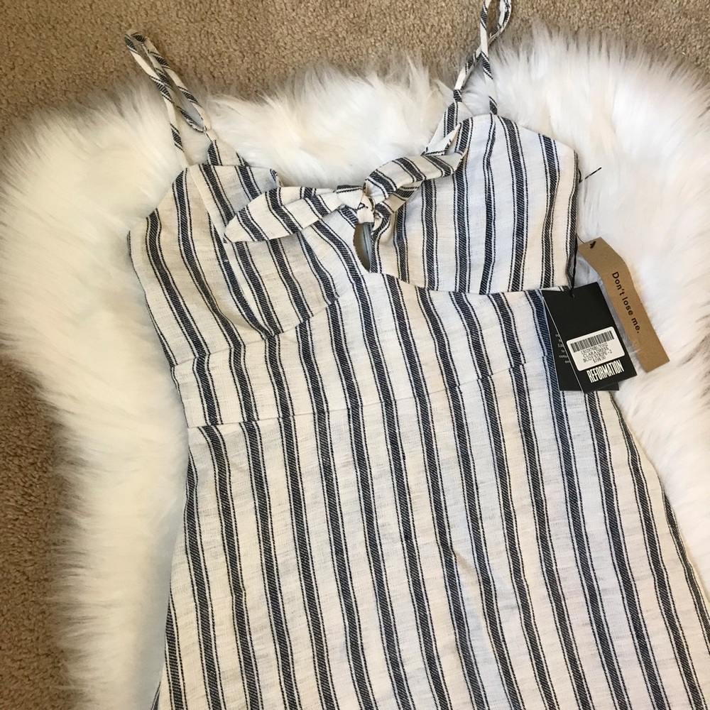 NWT reformation Clara dress buoy stripe size 2 - Picture 2 of 8